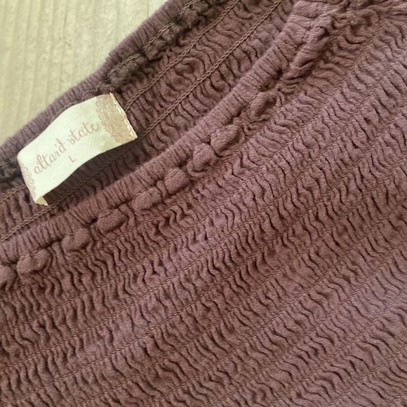 Brown Alter’d State w Rouching Chest  and Embroderment Along Bottom Size L - Picture 8 of 9